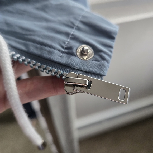 Gray Utility Jacket with Drawstring - Picture 3 of 5